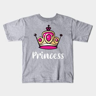 Royal Princess Crown Kids T-Shirt